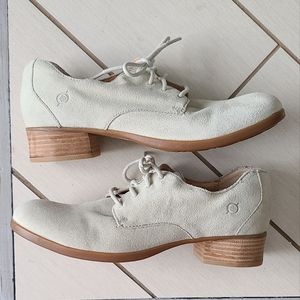 Born Grey Women's Suede Oxfords